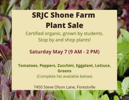Plant Sale Postcard - all info listed below
